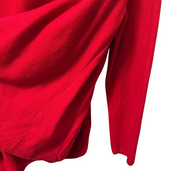 Talbots Womens Open Front Cardigan Sweater Sz 2X Red Cotton Pockets - Picture 10 of 12